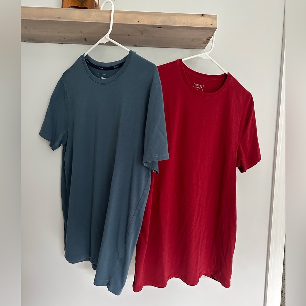 Bundle! Two Basic T-Shirt’s. Both Size M. One Red… - image 1